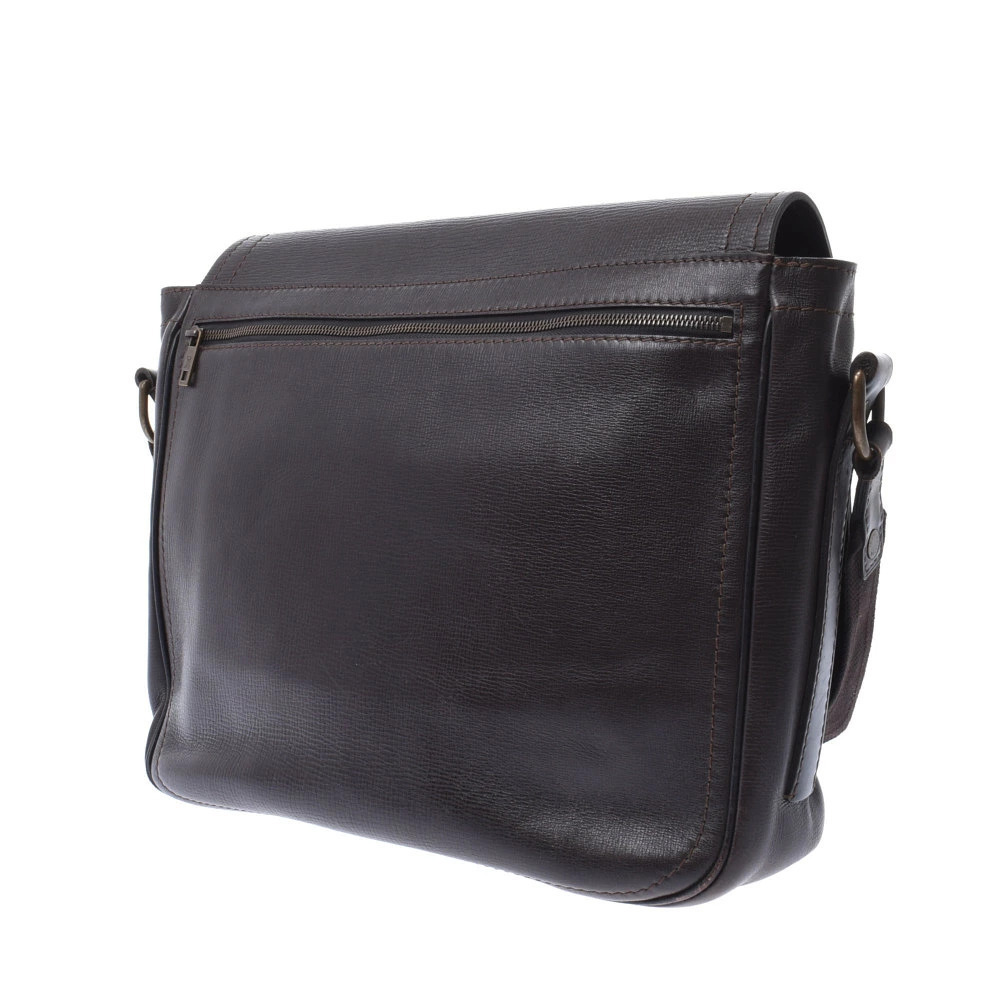 Louis Vuitton Messenger Bag Cafe Leather Shoulder Black